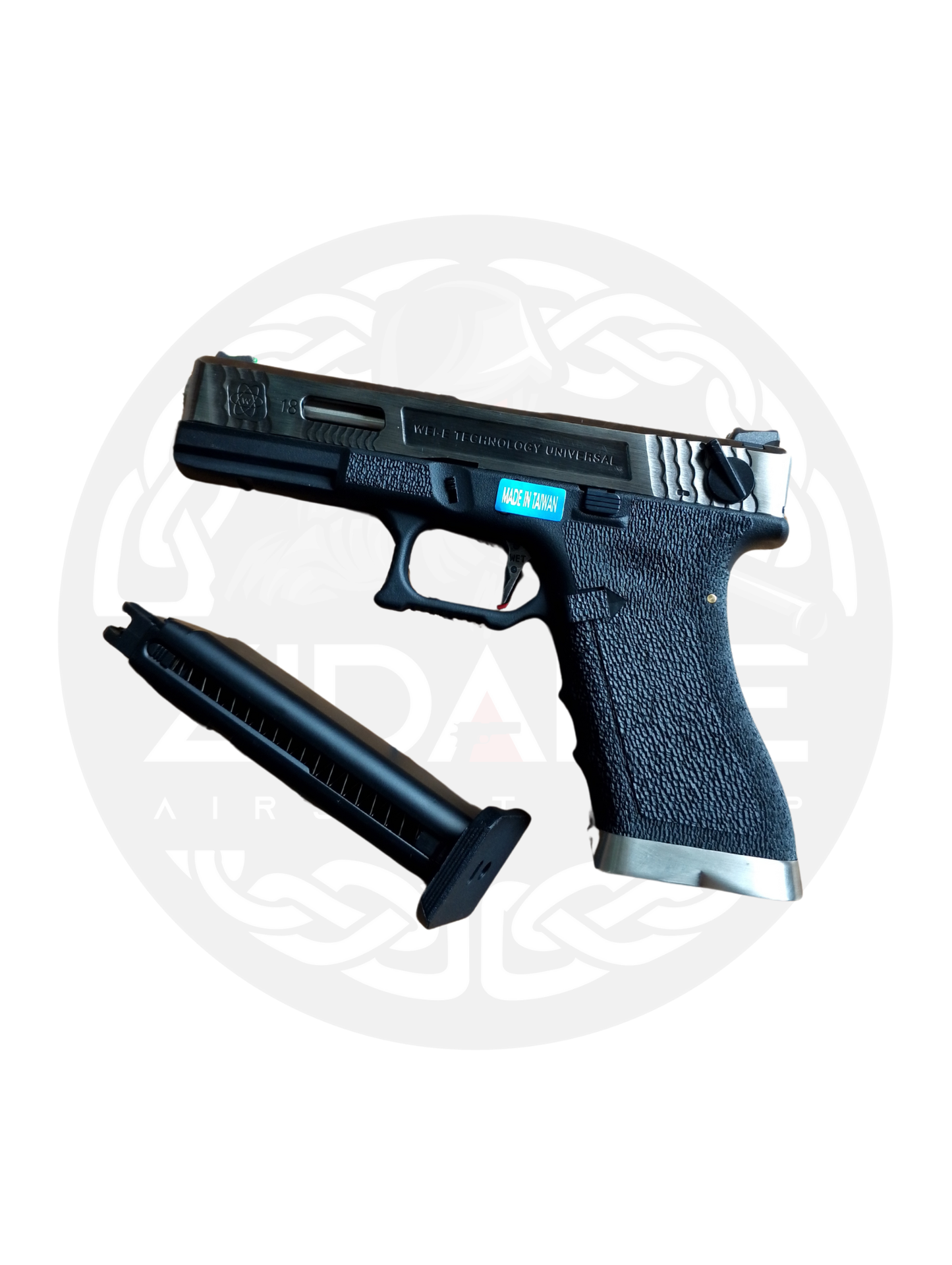 WE GLOCK 18C FORCE SERIES SILVER
