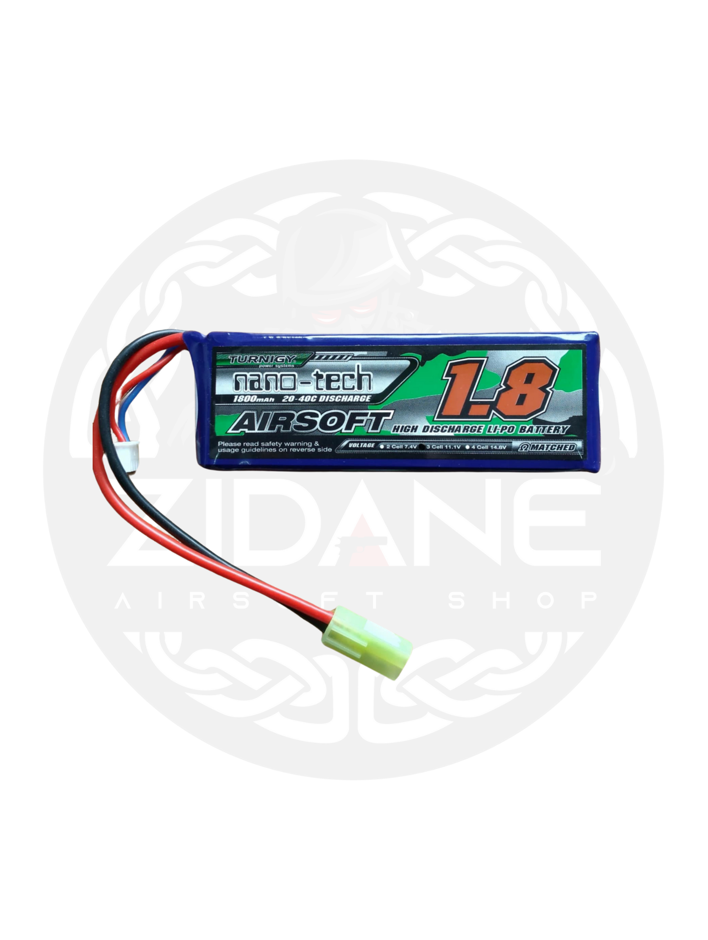 TURNIGY NANO-TECH 1800MAH 11.1V LIPOLY BATTERY (FAT BATT)
