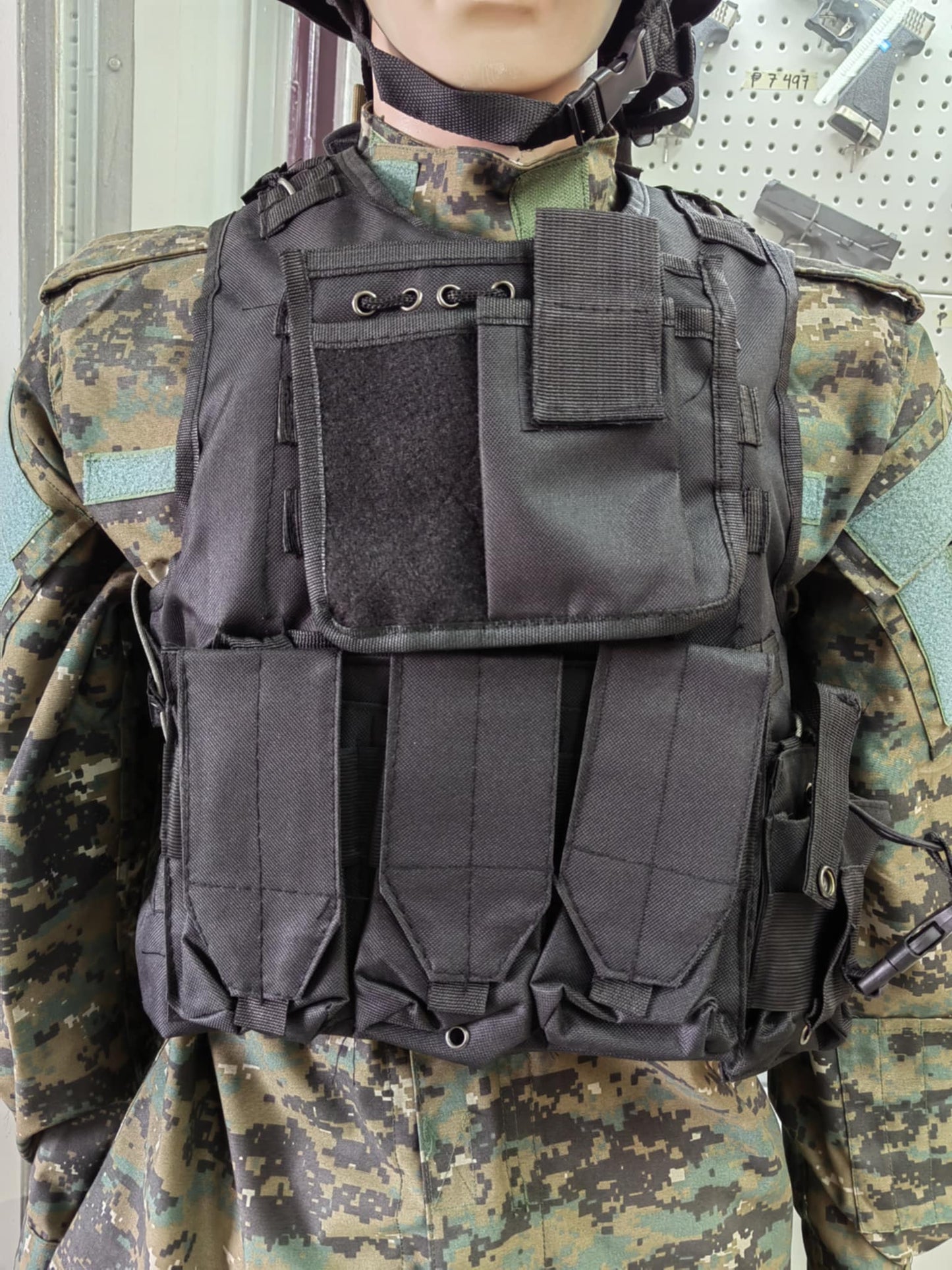AIRSOT PROTECTIVE VEST GREEN WITH 2 FOAM PLATES