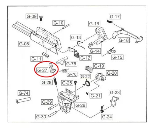 WE DISCONNECTOR FOR GLOCK