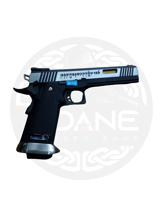 WE 6.0 IREX SEMI AUTO SILVER GOLD BARREL