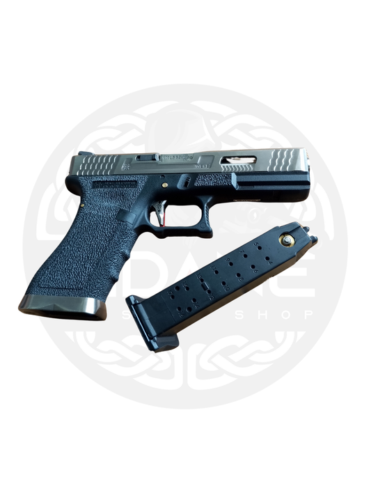 WE GLOCK 17 FORCE SERIES SILVER