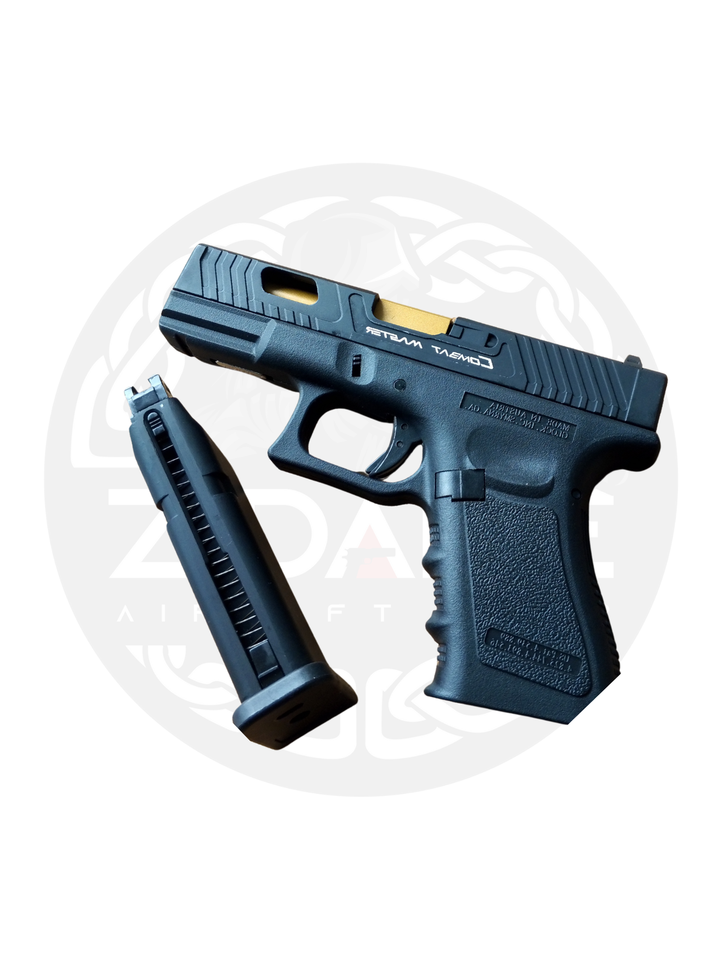 E&C GLOCK 19 COMBAT MASTER GOLD BARREL (1304)