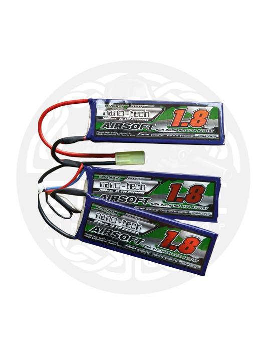 TURNIGY NANO-TECH 1800MAH 11.1V LIPOLY BATTERY (CHICKLET)