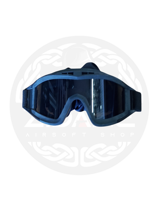 TACTICAL AIRSOFT GOGGLES (3 LENSES) BLACK